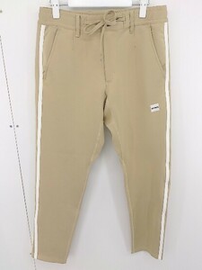 ◇ 1975 tokyo イチキューナナゴートーキョー 裾ジップ イージーパンツ サイズS ベージュ ホワイト メンズ