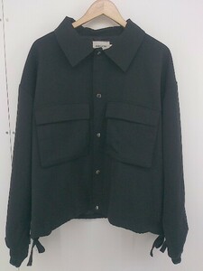 ◇ EMMA CLOTHES エマ クローズ フロントボタン 裾絞り 長袖 ジャケット サイズL ブラック メンズ