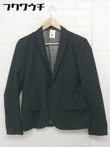 ◇ BOYCOTT ボイコット 1B シングル 長袖 テーラードジャケット ブレザー サイズ 1 ブラック メンズ