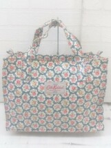 ◇ Cath Kidston キャスキッドソン 花柄 ハンド トート バッグ ネイビー マルチ レディース メンズ P_画像2