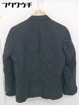 ◇ JOURNAL STANDARD 2B シングル リネン100% 長袖 テーラード ジャケット サイズS ブラック系 ネイビー系 メンズ_画像3