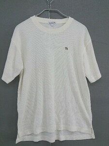 ◇ Arnold Palmer アーノルドパーマー ワッフルサーマル 半袖 Tシャツ カットソー サイズS アイボリー メンズ