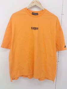 ◇ KAPPA カッパ 半袖 Tシャツ カットソー サイズF オレンジ メンズ