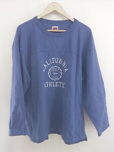 ◇ MASON Athletic Wear メイソン フットボール 長袖 Tシャツ カットソー サイズL ブルー系 メンズ