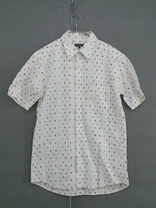 * * Rhythm of Life rhythm ob life dot polka dot short sleeves shirt size M eggshell white multi men's 