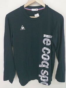 ◇ le coq sportif ルコック スポルティフ 長袖 Tシャツ カットソー サイズM ブラック系 メンズ