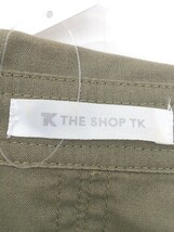 ◇ THE SHOP TK ザ ショップ ティーケー 長袖 ジャケット サイズF オリーブグリーン メンズ_画像4