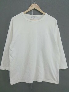 ◇ B:MING by BEAMS ビーミング by ビームス 七分袖 Tシャツ カットソー サイズM ホワイト メンズ