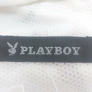 ◇ PLAYBOY × FREAK'S STORE 別注 コラボ 総柄 プリント ハーフ パンツ サイズM ホワイト ブラック マルチ メンズ Pの画像4