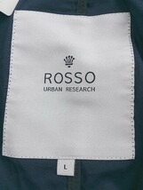 ◇ URBAN RESEARCH ROSSO コットン100% 長袖 コート サイズL ネイビー メンズ P_画像4