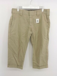 ◇ Dickies ディッキーズ ロールアップ パンツ サイズ32 ベージュ系 メンズ P