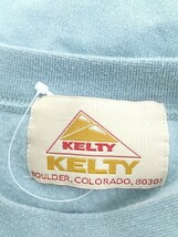 ◇ KELTY ケルティ 裏起毛 長袖 スウェット トレーナー サイズM ブルー メンズ_画像4