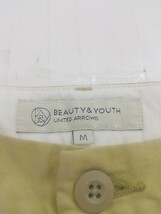 ◇ BEAUTY & YOUTH ビューティアンドユース UNITED ARROWS テーパード パンツ サイズM イエロー系 メンズ P_画像4