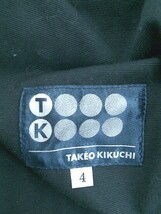 ◇ TAKEO KIKUCHI タケオキクチ 長袖 ジャケット サイズ4 ブラック メンズ_画像4