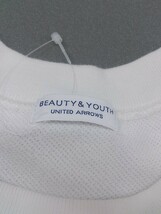 ◇ BEAUTY & YOUTH UNITED ARROWS フロントプリント 半袖 Tシャツ カットソー サイズM オフホワイト グリーン メンズ_画像4