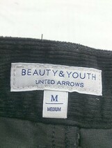 ◇ BEAUTY & YOUTH ビューティアンドユース UNITED ARROWS コーデュロイ パンツ サイズM ブラック メンズ P_画像4