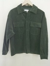 ◇ THE SHOP TK ザ ショップ ティーケー コーデュロイ 長袖 ジャケット サイズM グリーン メンズ_画像1