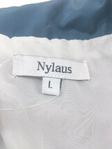◇ NYLAUS ナイラス 配色 切替 長袖 ジップアップ ジャケット サイズL ブラック ネイビーホワイト メンズ P_画像4