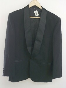 ◇ yumi katsura ユミカツラ 1B シングル ウール 長袖 ジャケット サイズL ブラック メンズ P