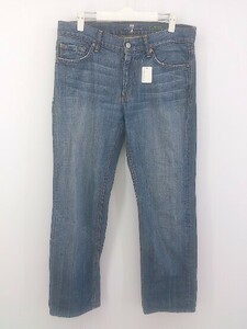 ◇ 7 For All Mankind セブンフォーオールマンカインド USA製 ジーンズ デニム パンツ サイズ32 インディゴ メンズ P