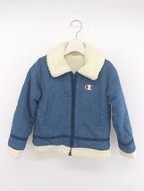 ◇ Champion チャンピオン キッズ 子供服 裏ボア ジャケット サイズ130 ブルー レディース メンズ P_画像2