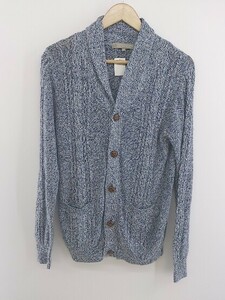 * A day in the life UNITED ARROWSlinen. long sleeve knitted cardigan size M blue white men's P