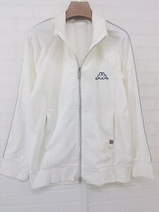 * KAPPA Kappa Zip up long sleeve jersey blouson size S eggshell white series men's P