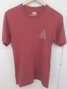 ◇ HUF ハフ ロゴ 半袖 Tシャツ カットソー サイズS レッド系 メンズ