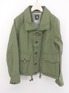 ◇ G-STAR RAW ジースターロゥ 長袖 ミリタリー ブルゾン サイズ S カーキ メンズ P