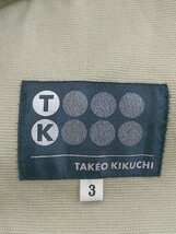 ◇ TAKEO KIKUCHI タケオキクチ 3B 長袖 ジャケット サイズ3 ライトグリーン系 メンズ P_画像4