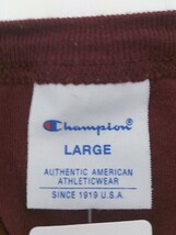 ◇ Champion チャンピオン 長袖 Tシャツ カットソー サイズL ボルドー系 メンズ_画像4