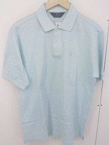 ◇ CLASSIC Munsingwear マンシングウェア 半袖 ポロシャツ サイズL ブルー系 メンズ
