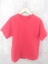 ◇ Champion チャンピオン 半袖 Tシャツ カットソー L レッド メンズ_画像1