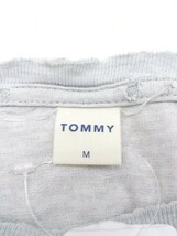 ◇ TOMMY プリント 半袖 Tシャツ カットソー M グレー メンズ_画像4
