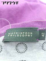 ◇ MACKINTOSH PHILOSOPHY マッキントッシュフィロソフィー 半袖 Tシャツ サイズ42 パープル メンズ_画像4