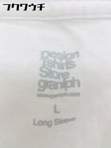 ◇ Design Tshirts Store graniph プリント 長袖 Tシャツ カットソー サイズL ホワイト メンズ_画像4