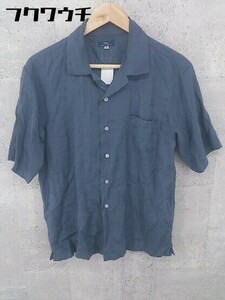 ◇ ITEMS URBAN RESEARCH アーバンリサーチ 半袖 開襟 シャツ サイズ38 ネイビー メンズ