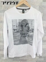 ◇ NESTA BRAND ネスタブランド ロゴ フォト プリント 長袖 Tシャツ カットソー サイズS ホワイト メンズ_画像1