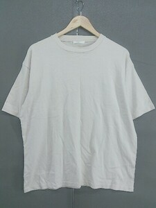 ◇ WYM LIDNM ウィム バイ リドム 半袖 Tシャツ カットソー サイズ M ライトベージュ メンズ