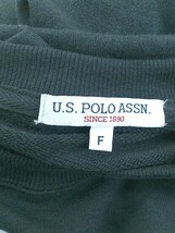 ◇ U.S.POLO ASSN ユーエスポロアッスン 刺繍 長袖 トレーナー サイズF ブラック メンズ_画像4