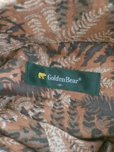 ◇ ◎ Golden Bear ゴールデンベア 総柄 半袖 シャツ サイズM ブラウン系 メンズ P_画像4