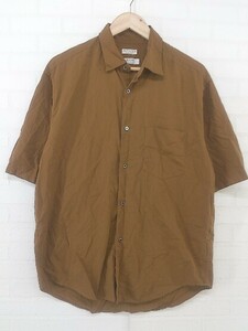 * * BEAUTY & YOUTH UNITED ARROWS short sleeves shirt size L Brown men's P