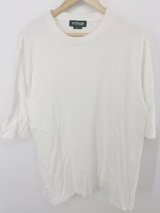 ◇ fitfor フィットフォー 大きいサイズ 半袖 Tシャツ カットソー サイズXL ホワイト メンズ P