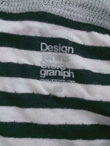 ◇ Design Tshirts Store?graniph ワンポイント 長袖 Tシャツ カットソー サイズ SS グレー レディース メンズ P_画像4