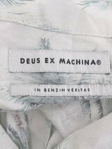 ◇ DEUS EX MACHINA デウスエクスマキナ 総柄 半袖 オープンカラー シャツ サイズXS ホワイト ブルー系 メンズ P_画像4