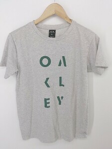 ◇ OAKLEY オークリー 半袖 Tシャツ カットソー サイズ S グレー グリーン メンズ P