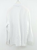 ◇ ◎ FILA フィラ ワンポイント 長袖 ポロシャツ サイズM ホワイト メンズ P_画像3