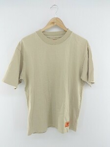 ◇ UNIVERSAL OVERALL ユニバーサルオーバーオール 半袖 Tシャツ カットソー サイズL ベージュ系 メンズ P