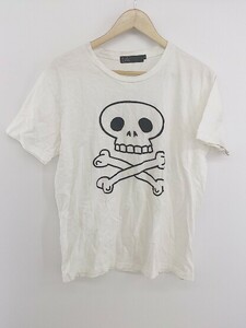 ◇ TOKYO CULTUART by BEAMS プリント 半袖 Tシャツ カットソー サイズL ホワイト系 ブラック メンズ P