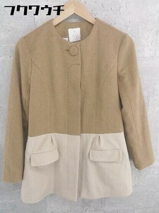 # AG by aquagirle-ji-bai Aqua Girl длинный рукав пальто размер M Brown бежевый женский 